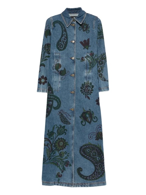 ETRO floral paisley coat - Blue - zdjęcie produktu nr 1
