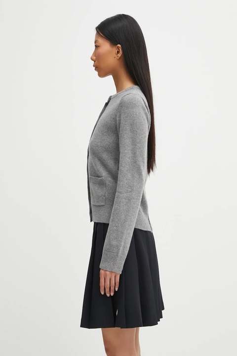 MM6 Maison Margiela kardigan z dodatkiem wełny damski kolor szary S62HP0036.M13187.854 - zdjęcie produktu nr 2