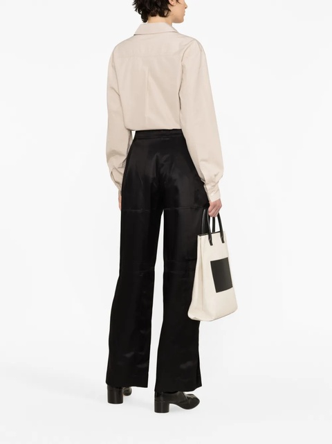 Jil Sander high-waist straight-leg trousers - Black - zdjęcie produktu nr 1
