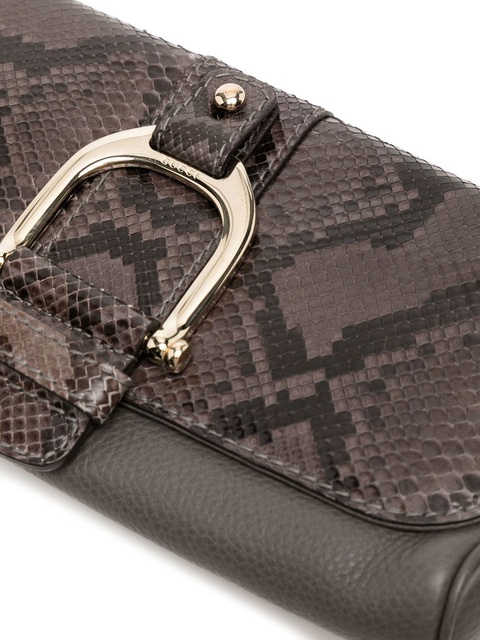 Gucci snakeskin-effect shoulder bag - Grey - zdjęcie produktu nr 2