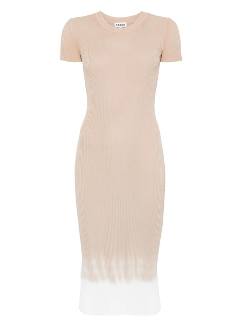 STAUD Colleen midi dress - Neutrals - zdjęcie produktu nr 1