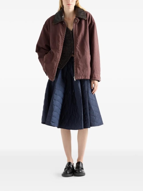 Prada quilted midi skirt - Blue - zdjęcie produktu nr 2