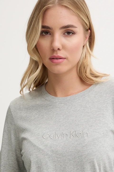 Calvin Klein Underwear longsleeve bawełniany lounge kolor szary 000QS7332E - zdjęcie produktu nr 2