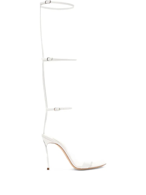 Casadei 100mm strapped heel sandals - White - zdjęcie produktu nr 1