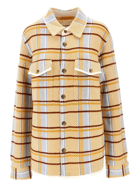 Guest In Residence buttoned-checked shirt - Yellow - zdjęcie produktu nr 2