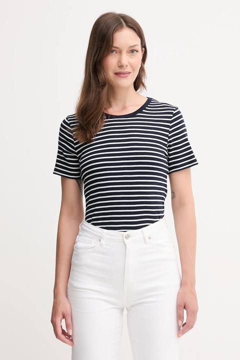 United Colors of Benetton t-shirt bawełniany damski kolor granatowy 30YSE16A0 - zdjęcie produktu nr 1