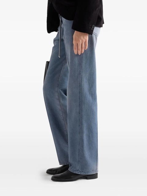 Prada washed logo-patch jeans - Blue - zdjęcie produktu nr 1