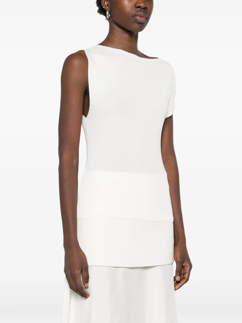 St. Agni asymmetric-neck top - White - zdjęcie produktu nr 1
