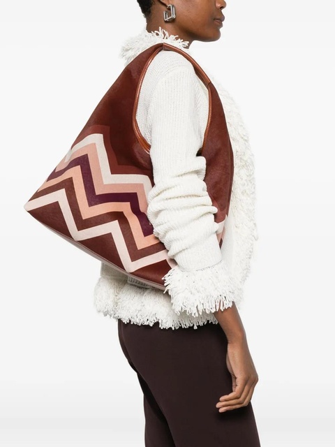 Missoni chevron-pattern shoulder bag - Red - zdjęcie produktu nr 2