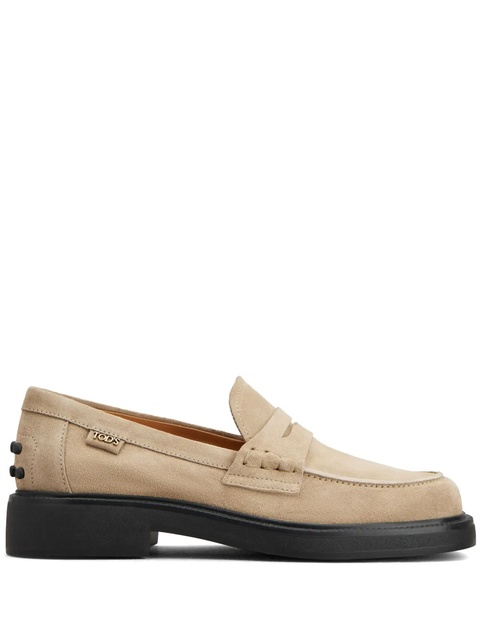 Tod's penny-slot suede loafers - Neutrals - zdjęcie produktu nr 1
