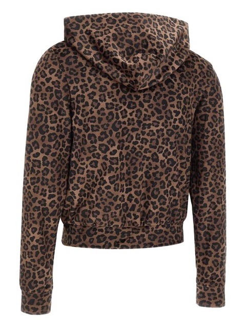 MC2 Saint Barth animal-print zip hoddie - Brown - zdjęcie produktu nr 2