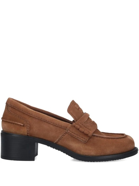 Miu Miu 55mm block-heel penny loafers - Brown - zdjęcie produktu nr 1