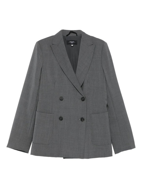 Weekend Max Mara double-breasted patch-pocket jacket - Grey - zdjęcie produktu nr 1