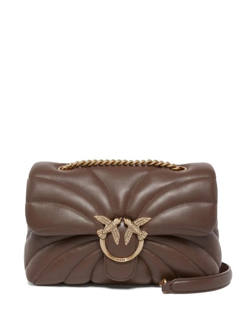 PINKO quilted birds shoulder bag - Brown - zdjęcie produktu nr 1