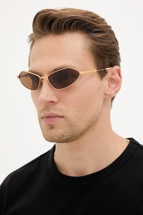 Jacquemus okulary przeciwsłoneczne BAMBINO kolor złoty JAC68C1SUN - zdjęcie produktu nr 2
