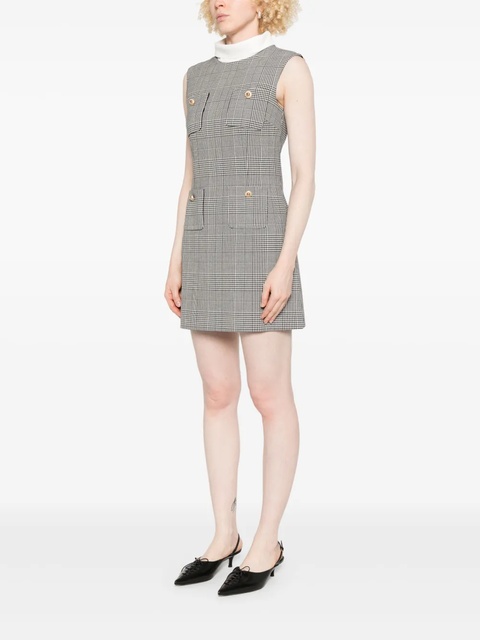 Self-Portrait Prince of Wales-check mini dress - Black - zdjęcie produktu nr 1