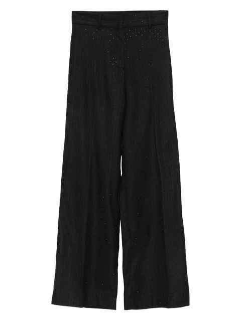 Maje rhinestone pinestripe trousers - Black - zdjęcie produktu nr 1
