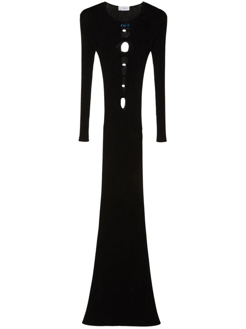 Off-White cut-out knitted dress - Black - zdjęcie produktu nr 1