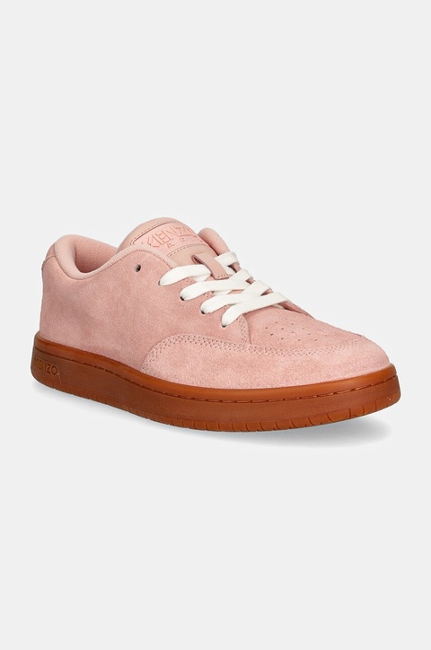 Kenzo sneakersy zamszowe Dome Low Top Sneakers kolor różowy FD62SN061L56.34 - zdjęcie produktu nr 1