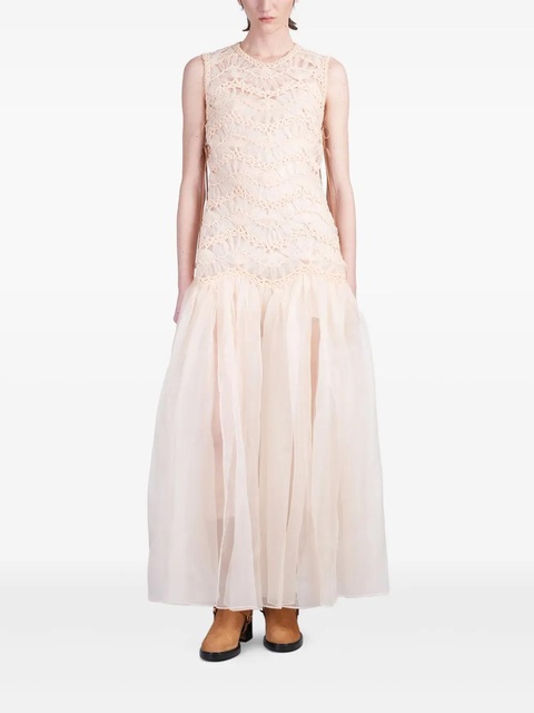 ZIMMERMANN Illuminate macramé maxi dress - Neutrals - zdjęcie produktu nr 1