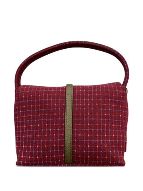 GCDS Mini Comma checked shoulder bag - Pink - zdjęcie produktu nr 1