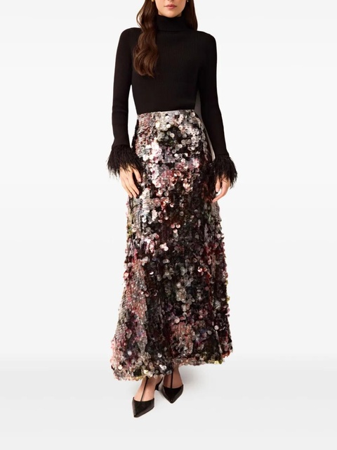 Marie Oliver Odessa sequin maxi skirt - Black - zdjęcie produktu nr 2