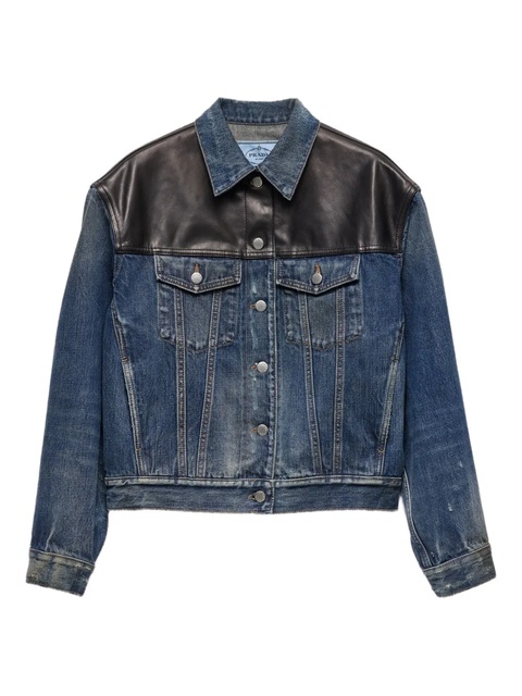 Prada panelled denim jacket - Blue - zdjęcie produktu nr 1