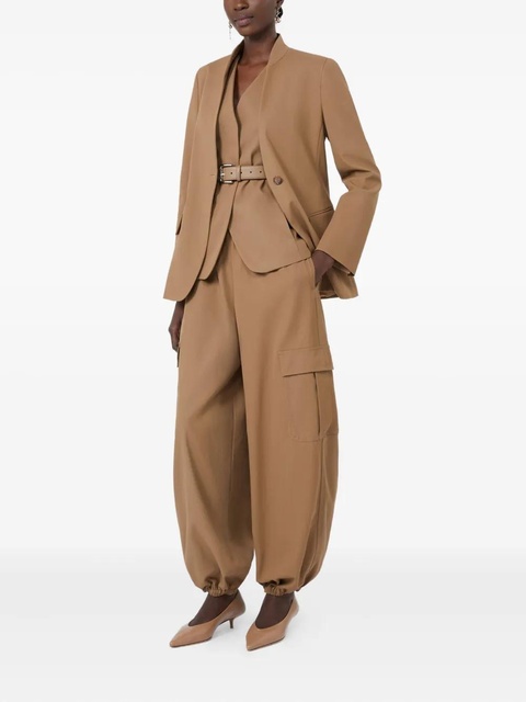 Max Mara stand-collar single-button jacket - Brown - zdjęcie produktu nr 2