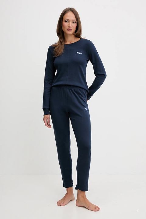 Fila piżama bawełniana damska kolor granatowy bawełniana FPW4220 - zdjęcie produktu nr 1