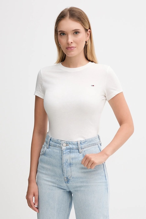 Tommy Jeans t-shirt bawełniany 2-pack damski kolor różowy DW0DW21366 - zdjęcie produktu nr 1