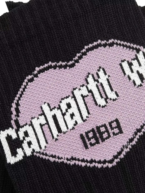 Carhartt WIP logo-detail crew socks - Black - zdjęcie produktu nr 2