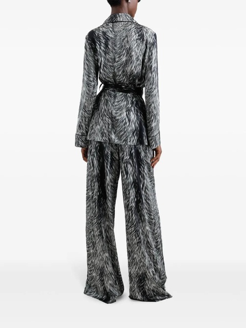 Dolce & Gabbana fur-print blouse - White - zdjęcie produktu nr 2
