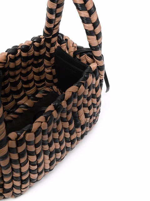 Nanushka woven top-handle tote - Black - zdjęcie produktu nr 2