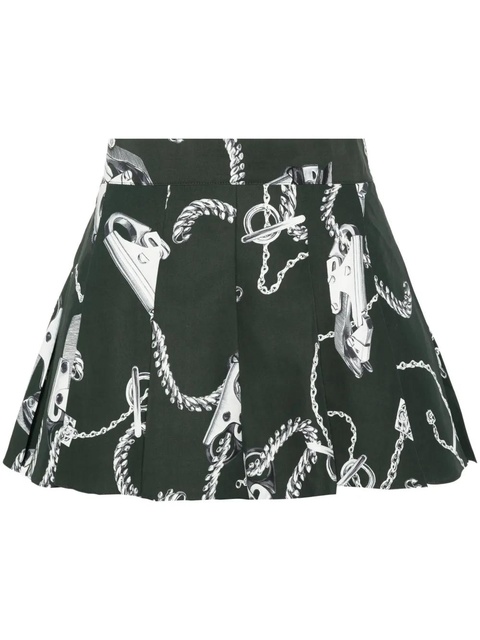 Burberry Knight Hardware Taffeta Shorts - Green - zdjęcie produktu nr 1