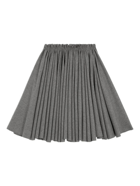 AMI Paris Corolla wool midi skirt - Grey - zdjęcie produktu nr 1