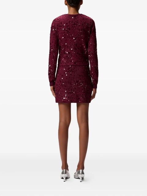 PINKO Mamma Mia sequin-embellished cardigan - Red - zdjęcie produktu nr 2