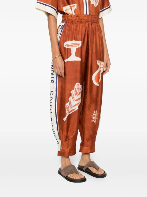 ALEMAIS Soleil D´Amour print trousers - Brown - zdjęcie produktu nr 2