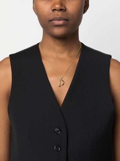 Missoma Curly Molten initial pendant necklace - Gold - zdjęcie produktu nr 2