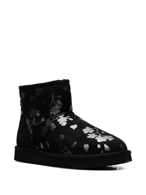 UGG Classic Mini floral-pattern boots - Black - zdjęcie produktu nr 2