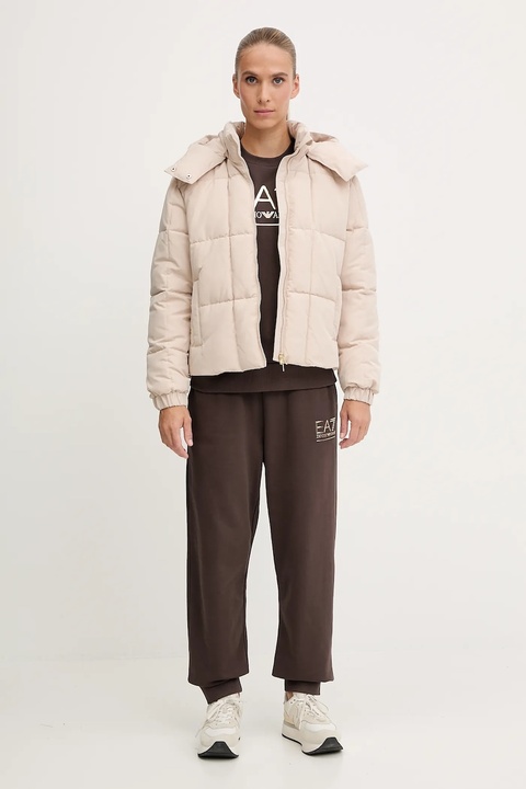 EA7 Emporio Armani kurtka kolor beżowy zimowa AF16074.7W000647 - zdjęcie produktu nr 2
