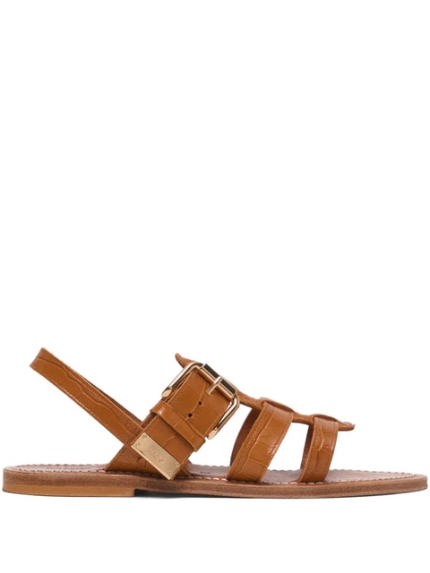 Maje buckle-strap sandals - Brown - zdjęcie produktu nr 1