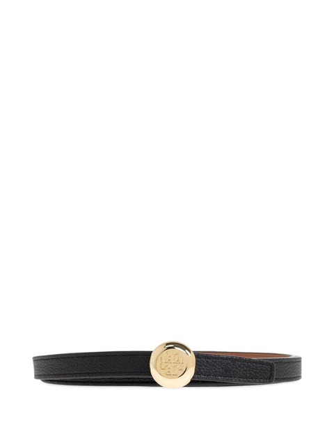 Tory Burch medallion Double T-motif leather belt - Black - zdjęcie produktu nr 1