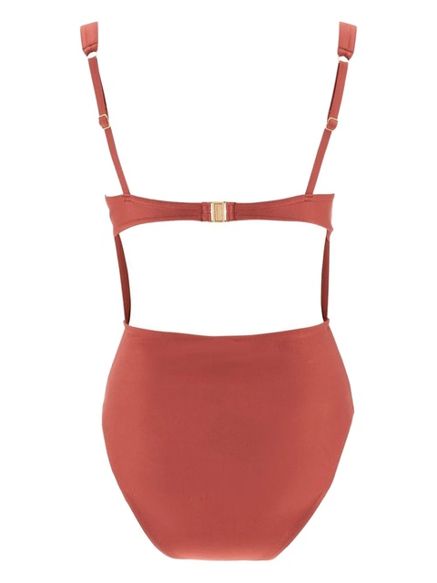 ZIMMERMANN Acacia corset-style swimsuit - Orange - zdjęcie produktu nr 1