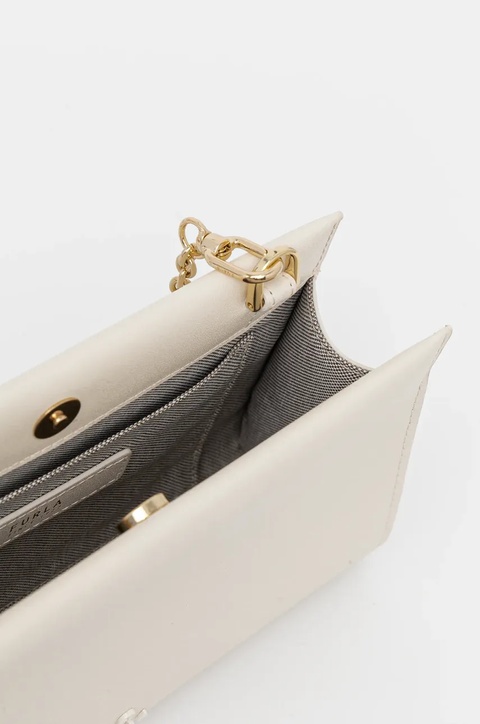 Furla torebka skórzana kolor beżowy WE00774.BX3104.PNN001007 - zdjęcie produktu nr 2