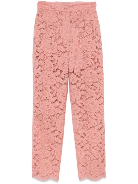Dolce & Gabbana DNA floral-lace trousers - Pink - zdjęcie produktu nr 1