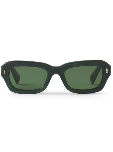 Lanvin geometric-frame sunglasses - Green - zdjęcie produktu nr 1
