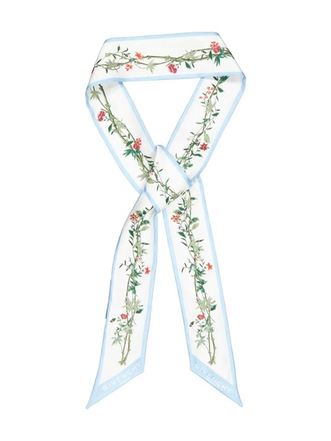 Givenchy floral-print silk scarf - White - zdjęcie produktu nr 2