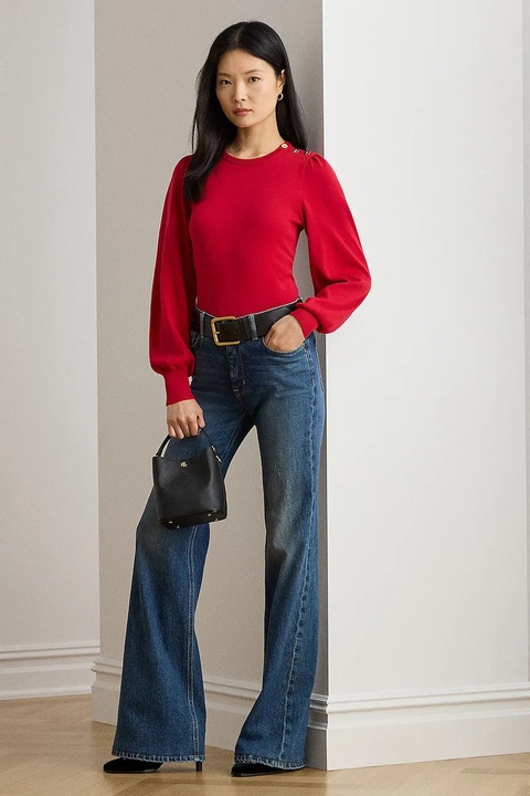 Lauren Ralph Lauren sweter damski kolor czerwony 200980974 - zdjęcie produktu nr 2