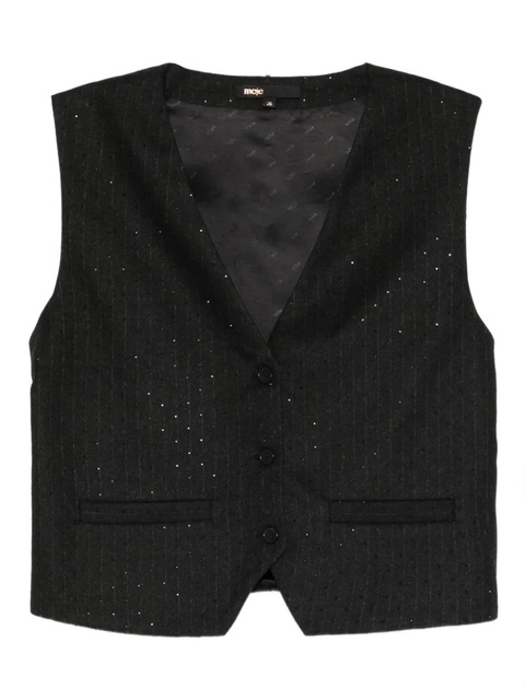 Maje buttoned vest - Black - zdjęcie produktu nr 1