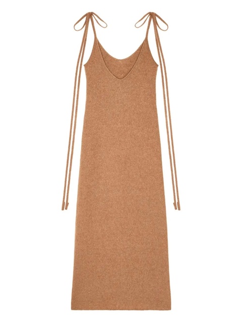 Alanui Finest tie-detail maxi dress - Brown - zdjęcie produktu nr 1